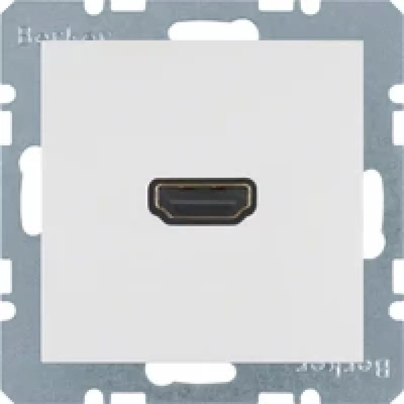 Berker 3315438989 HDMI-Einsatz, Weiß
