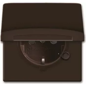Busch-Jaeger 2064-0-0291 Schuko-Steckdose CEE 7/3 2P+E IP44 Braun 250V 16A Aufputz