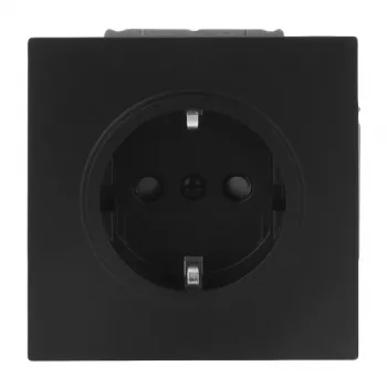 Busch-Jaeger SCHUKO-Steckdose 20 EUCB-45M Safety+ Black Matt