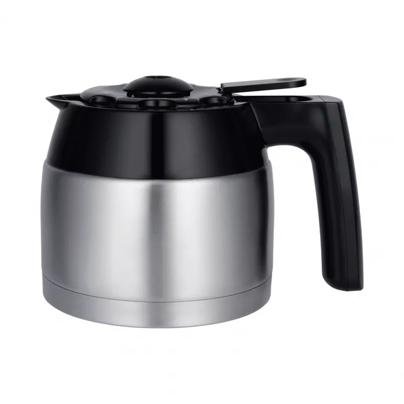 Steba KM F3 Thermo Filterkaffeemaschine, 1,25 l, 1000 W, Edelstahl/Schwarz