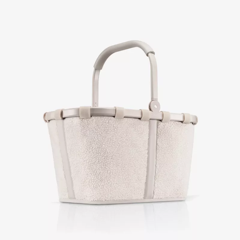 Reisenthel Carrybag Teddy Sand (BK1042) - Einkaufskorb, 22L, recyceltes Polyester