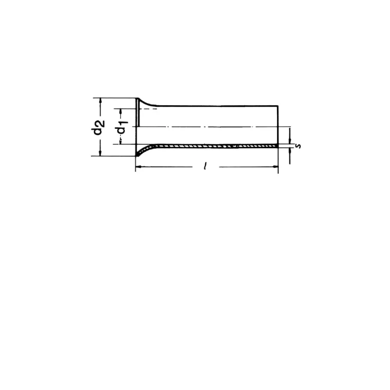 Klauke 7312V Aderendhülse, 2,5 mm², 12 mm, Kupfer
