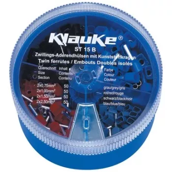 Klauke Aderendhülsen-Sortiment 1000 Stück 0,5-2,5 mm²
