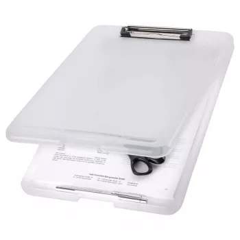 MAPED The Clip Klemmbrett H2532010 DIN A4 durchscheinend weiß Kunststoff