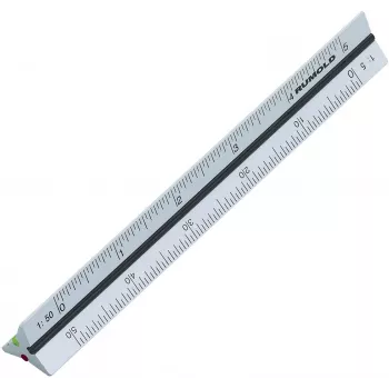 Rumold Dreikant-Maßstab 10,0 cm Silber