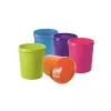 HAN GRIP 18L Runder Abfalleimer, Polypropylen, Lila, 312mm x 312mm