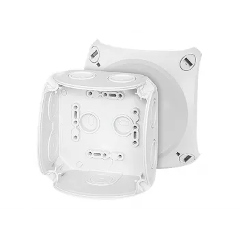 HENSEL DK 0400 G Kabelabzweigkasten, Grau (RAL 7035), ohne Klemmen