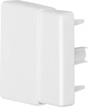 Hager LFF6006069016 Verstellbares Endstück Verkehrsweiß (RAL 9016) für 60x60mm Kabelkanal