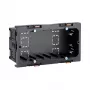 Hager G2860 2-fach Geräte-Einbaukasten für BR-Kanal, Schwarz
