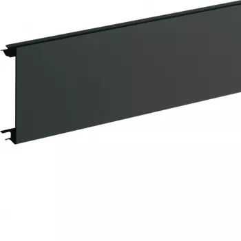 Hager BR08029011 Sockelkanal-Abdeckung PVC für BR 80mm Graphitschwarz