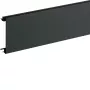 Hager BR08029011 Sockelkanal-Abdeckung PVC für BR 80mm Graphitschwarz