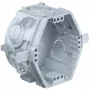 Kaiser Elektro UP1 Fix Unterputz-Gerätedose 1055-06 mit Klemmrippen, 4 Schraubkuppeln, 60x46 mm