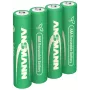 ANSMANN 4 Akkus Typ 1050 Micro AAA 1,2 V NiMH wiederaufladbar (1321-0025)