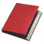 PAGNA Schreibtisch-Organizer 32 Fächer - A4 - Karton - Rot - Hochformat - 340 mm - 40 mm