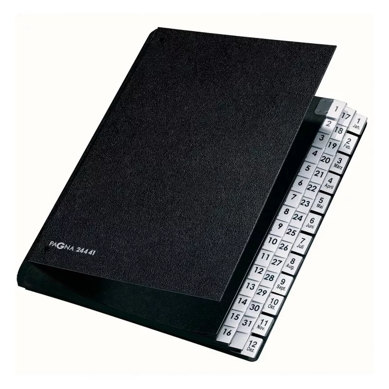 PAGNA Classic 44 Compartment Desktop Organizer - A4 - Black - Portrait - 265 x 55 x 340 mm