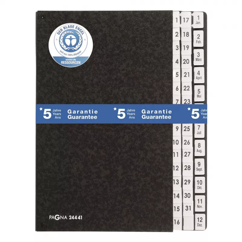 PAGNA Classic 44 Compartment Desktop Organizer - A4 - Black - Portrait - 265 x 55 x 340 mm