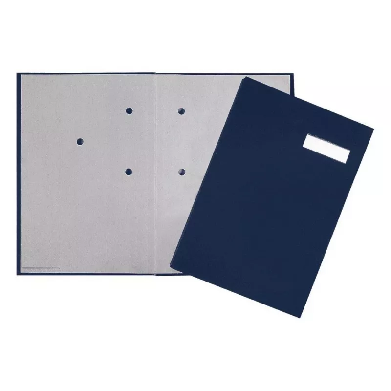 Pagna Classic Hebeldeckel-Ordner A4 80 mm blau Stoffbezug