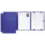PAGNA Präsentationsmappe A4 Karton Blau Hochformat 3er-Pack