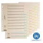 PAGNA Trennblätter A4 Karton Beige 100 Stück ungelocht 180 g/m² 44063-09