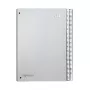 Pagna Hebelaktenordner A4 Polypropylen Silber 40 mm Rücken 24329-14