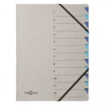 PAGNA Sammelmappe A4 Karton Blau/Grau 240x320 mm Rücken 4 mm 44312-02
