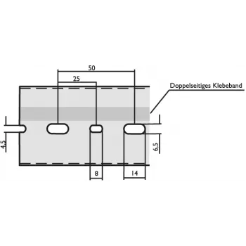 LICATEC Kabelkanal B 25 x H 75 mm DIN 7640-1