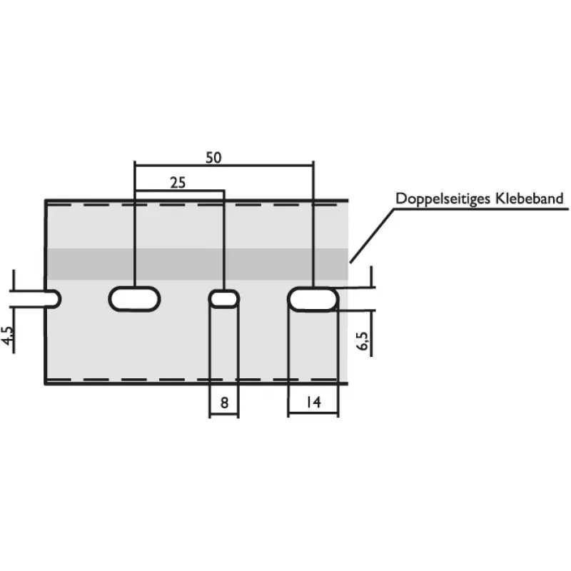 LICATEC Kabelkanal B 25 x H 75 mm DIN 7640-1