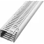 LICATEC Terminal F 2000 Verdrahtungskanal 100x80mm Lichtgrau RAL 7035 Halogenfrei 7384-1