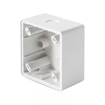 ESYLUX EM10055164 Aufputzdose für MD180i/PD180i Melder, IP20/44, Weiß