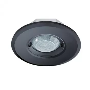 ESYLUX MD-FLAT 360i/8 ROUND BLACK Decken-PIR-Bewegungsmelder 360° 8m Präsenz 24m Bewegung