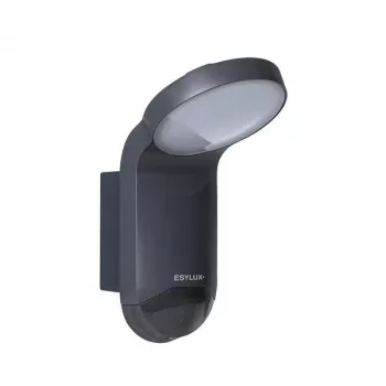 ESYLUX WILMA WL 100 OP LED-Außenstrahler 1000lm 4000K IP65 Graphit mit PIR-Bewegungsmelder