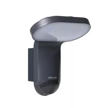 ESYLUX WILMA WL 200 OP MD 1600lm 4000K graphitfarbene Außenwandlampe mit PIR-Bewegungsmelder