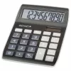Genie 840 BK Desktop-Rechner - 10-stellig - neigbares Display - Dual Power (Solar & Batterie) - Schwarz/Grau
