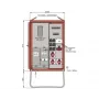 Walther-Werke Verteilerschrank WAV0170R1 44kVA Zählerfeld 2 RCDs Typ B 9 MCBs 4