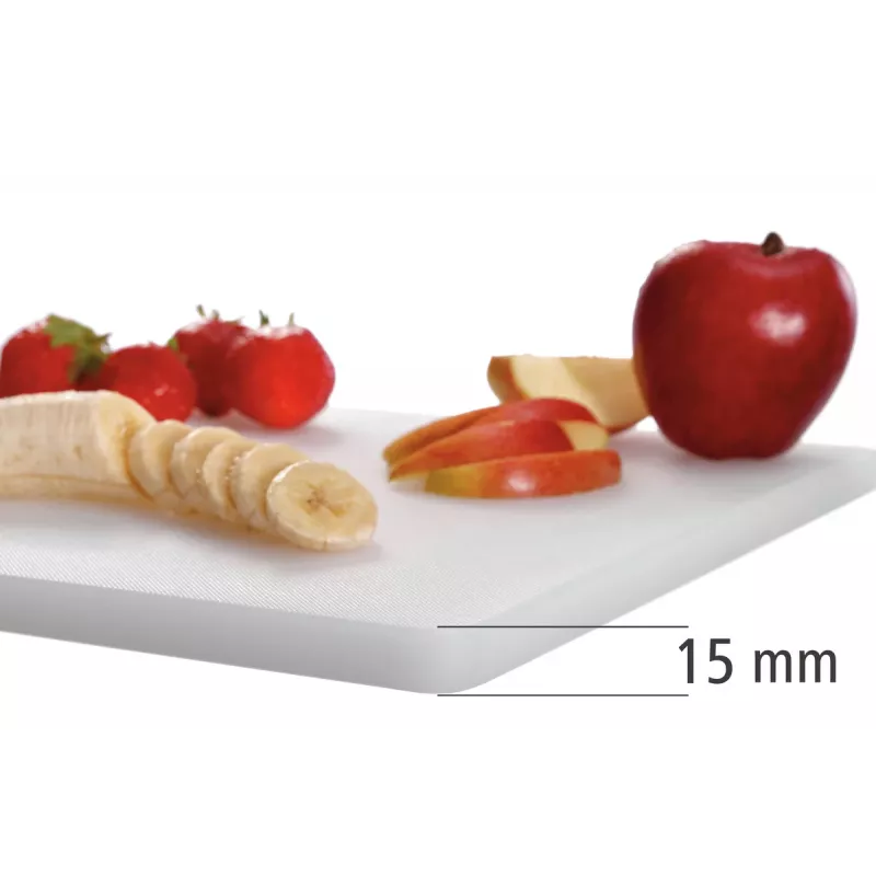 Bartscher A120587 Schneidebrett aus Polyethylen Weiß 400x300x20 mm 1,6 kg