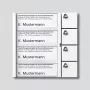 Siedle TM 612-4 Klingeltastenmodul Weiß Aufputz 4 Tasten Vario