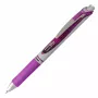 Pentel EnerGel BL77-4COL Liquid Gel Rollerball Pen Set - 4 Stifte (Orange, Pink, Hellblau, Violett) 0,7 mm