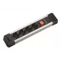 Bachmann CONNECT US Steckdosenleiste - 4 Steckdosen, 1,8 m Kabel, Schwarz