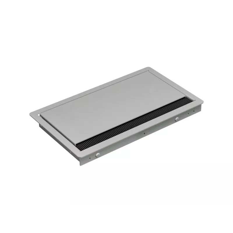 Bachmann CONI COVER short - Einbau-Steckdosenleiste mit 3 Schuko-Steckdosen, 2m Kabel, Schwarz