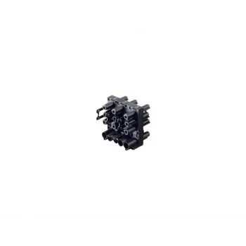 Bachmann GST18i3 Power Connector, Male Plug, 3-Pole, Screw Connection, Black