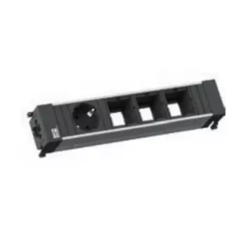 Bachmann CONFERENCE / TOP FRAME Montagerahmen für Steckdosenleiste - Schwarz