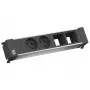 Bachmann Power Frame 916.047 Tischsteckdosenleiste 2x Typ E (FR/UTE) Silber