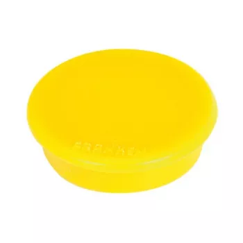 FRANKEN Whiteboard Magnet 13 mm Gelb Haftkraft 100 g Packung mit 10