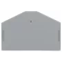 WAGO 280-312 End- und Zwischenplatte, grau, 2,5 mm², 50 mm x 36,5 mm, 2,8 g