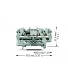 WAGO 2002-1301 3-Leiter-Durchgangsklemme, 2,5 mm²