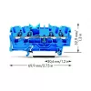 WAGO 2002-1404 4-Leiter-Durchgangsklemme, 2,5 mm²