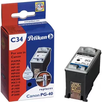 Pelikan Remanufactured Ink Cartridge für Canon PG-40 (Schwarz, High Yield)