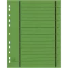 WEKRE 50 Trennblätter Grün A4 4-fach gelocht 160 g/m² Karton