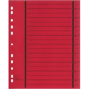 WEKRE 50 Trennblätter, A4, 190 g/m2, Rot (951030850IF)