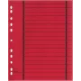 WEKRE 50 Trennblätter, A4, 190 g/m2, Rot (951030850IF)